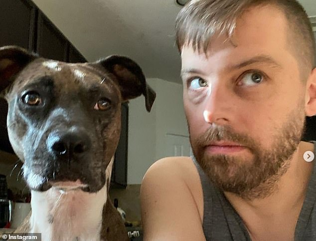 Collins, pictured, 'paused in the doorway, dropped his bags and ran into the living room where Liang was found lying on the floor with visible blood on her shirt and a bag covering her head'