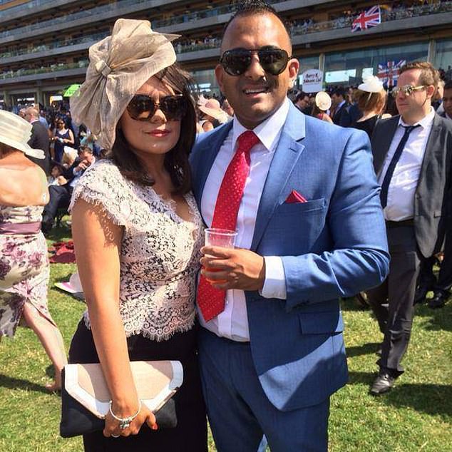 The couple, who have two children but no longer live together, were out ¿celebrating their anniversary¿ when Burtally (right) pointed out a rail passenger 'who looked like the woman he had an affair with', prosecutor Sudara Weerasena